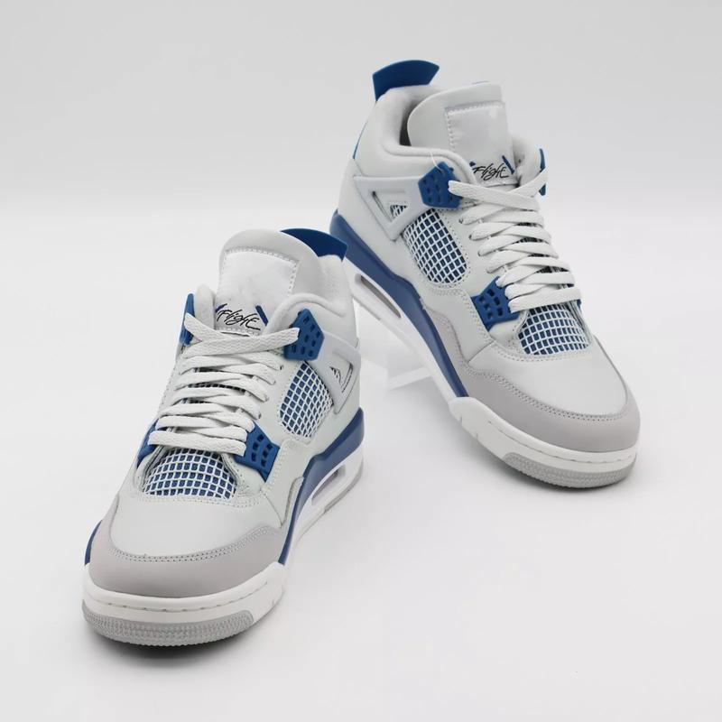 NEW with Box JJ4 Retro Military Blue White Men's Sneakers Basketball Shoes 2024