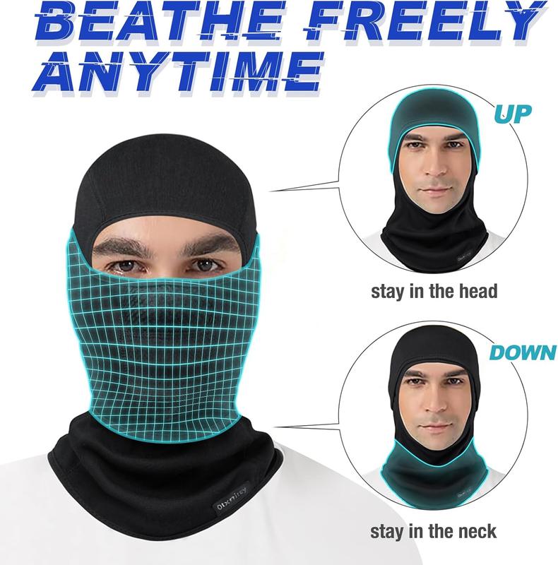 Balaclava Ski Mask (with Breathable Holes) Windproof Winter Fleece Neck Face Warmer for Men&Women