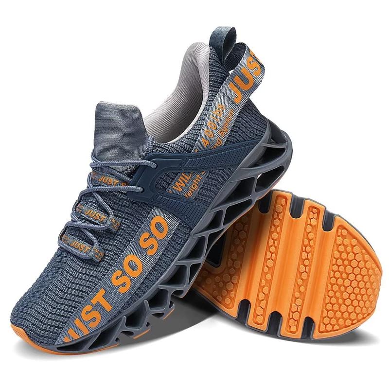 Mens Running Shoes Walking Non Slip Blade Type Sneakers