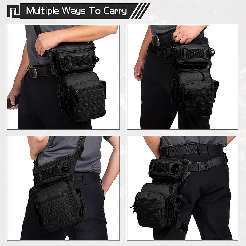 Drop Leg Bag for Men Women Tactical Thigh Pack Pouch Multifunctional Tactical Package Outdoor Hiking Thigh Bag