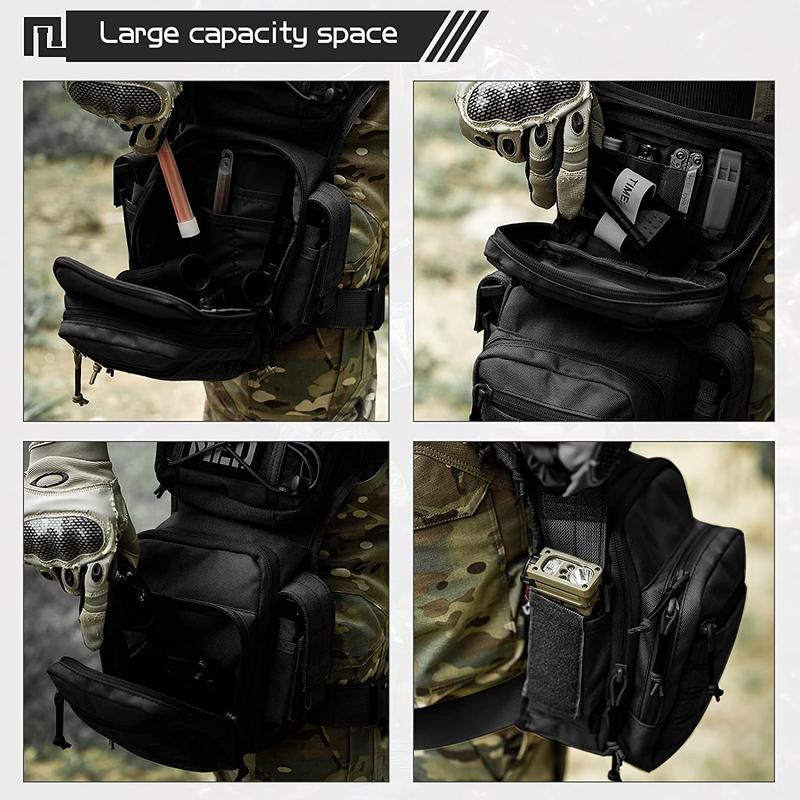 Drop Leg Bag for Men Women Tactical Thigh Pack Pouch Multifunctional Tactical Package Outdoor Hiking Thigh Bag