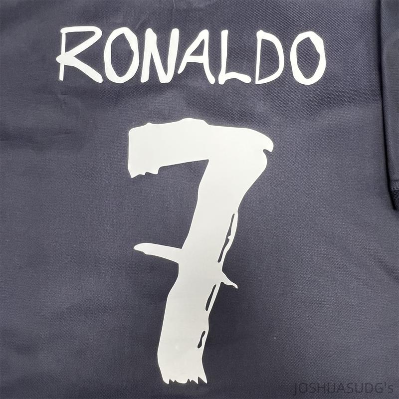 2324  Y3 black Ronaldo NO.7 Short Sleeve Soccer Jersey