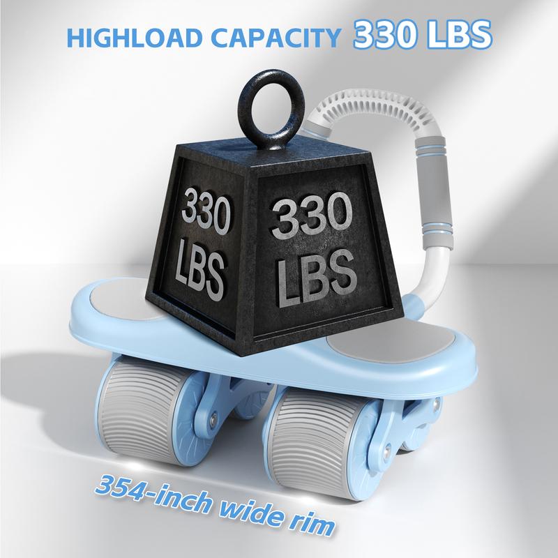 HXD-ERGO -Ab Wheel Flat Supportbelly Roll-Two in One Ab Wheel Roller for Core Training, with Timer Phone Holder, Suitable for Abdominal Workouts in Office, Home, and Outdoor Settings