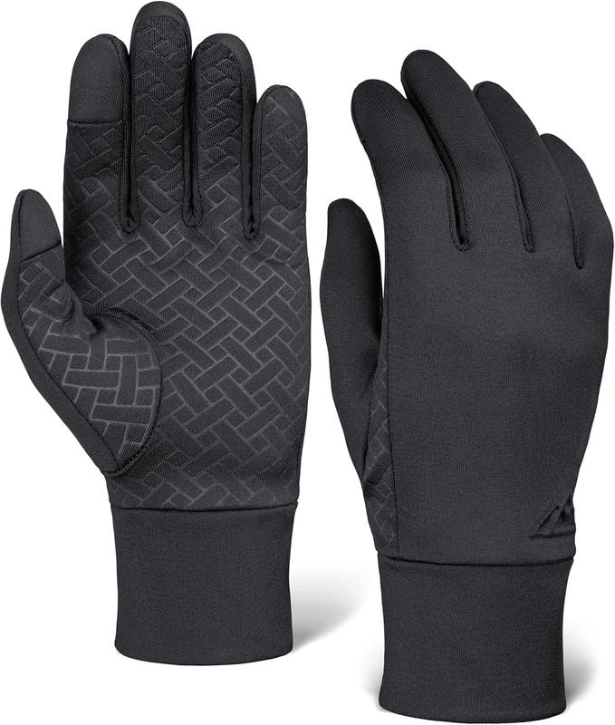 Running Gloves - Touch Screen Ski Glove Liners - Men's Winter Gloves - Glove Liners for Cold Weather