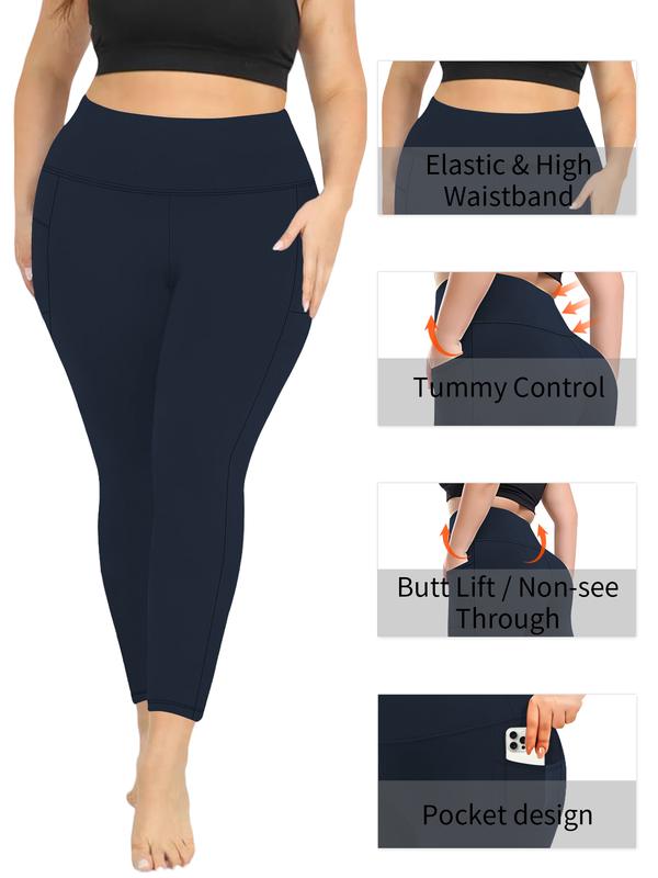 5PCS Soft Leggings for Women High Waisted Tummy Control with Pockets  Workout Yoga - Womenswear