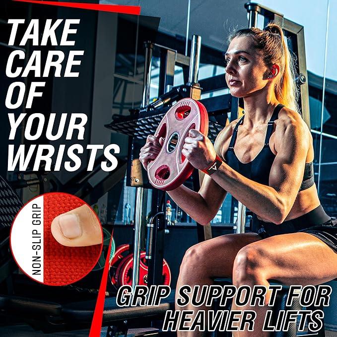 Alpha Sports Gym Lifting Straps for weightlifting, Gym wrist straps for power lifting, heavy weightlifting, deadlifting, 24” cotton straps with 4mm neoprene padding for men and women