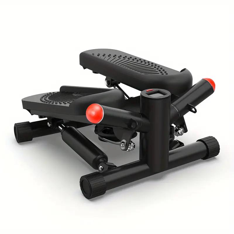 Mini Stepper for Exercise with Resistance band, Space saving Stair Stepper with 300lb loading capacity, Hydraulic Fitness Stepper with LCD Monitor, 2024 New Stepping Machine