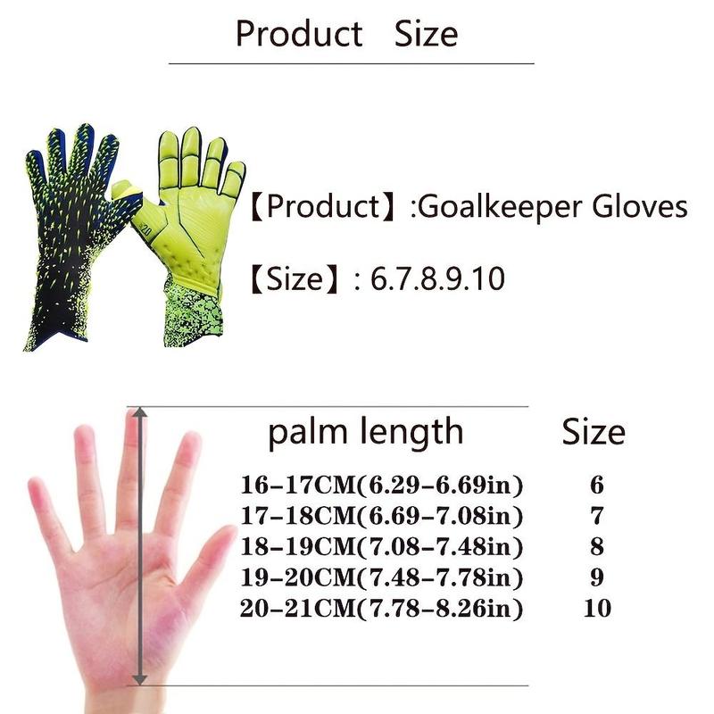 Soccer Goalkeeper Gloves, 1 Pair Professional Soccer Goalkeeper Gloves, Breathable Comfortable Durable Sports Gloves, Sports & Outdoor Accessories, Gym Accessories