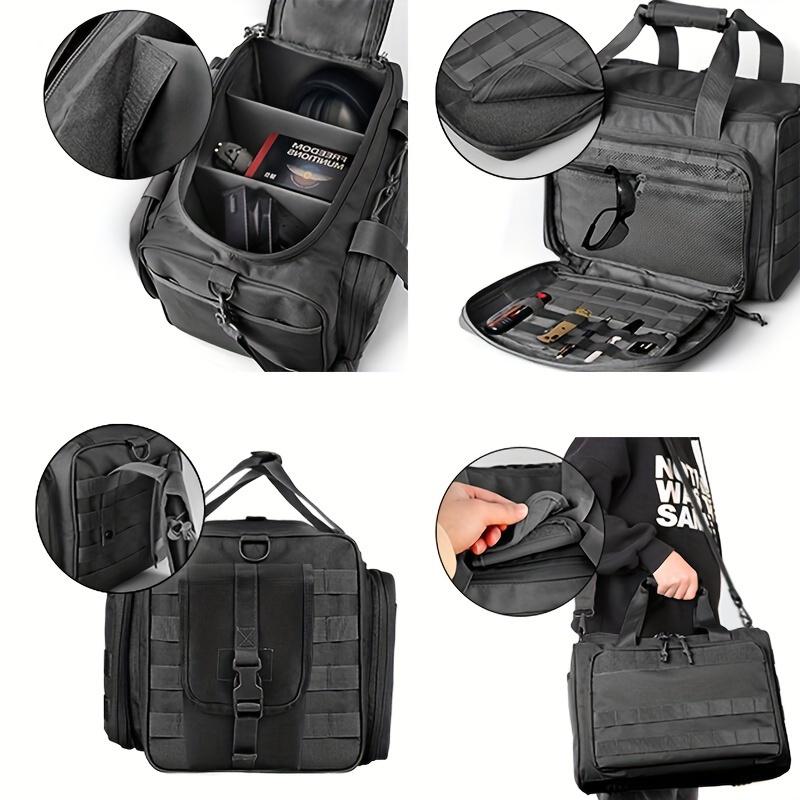 Tactical Gun Range Package-7.93 Gallon Capacity Pistol Range Package, Outdoor Hunting Shooting Range Pistol Bag-Can Accommodate Other Shooting Equipment, Camping Storage Bag,