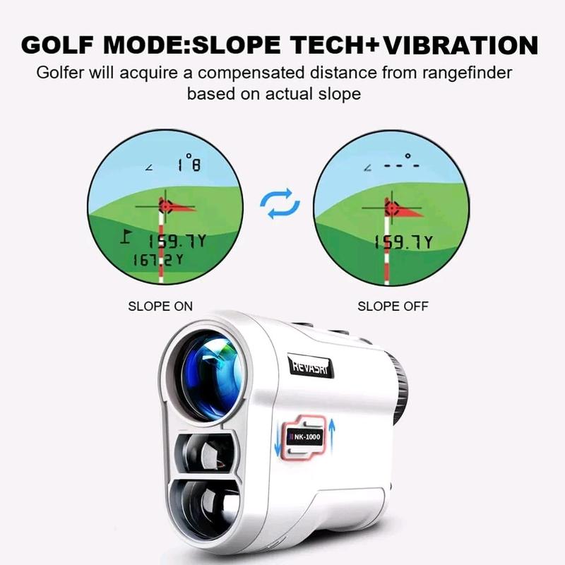 Golf Rangefinder with Slope and Pin Lock Vibration, rechargeable battery, 1000