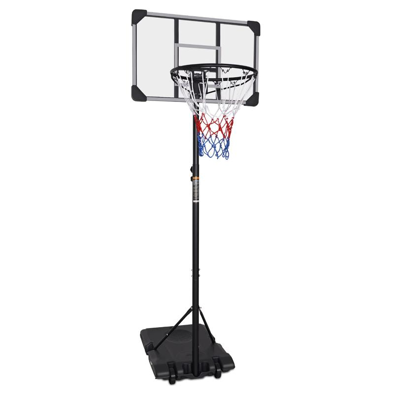 Kids Portable Basketball Hoop ,5.6-7ft Adjustable Height，Basketball Hoops & Goals,with 28in Backboard and Wheels，for Youth Adults Indoor Outdoor