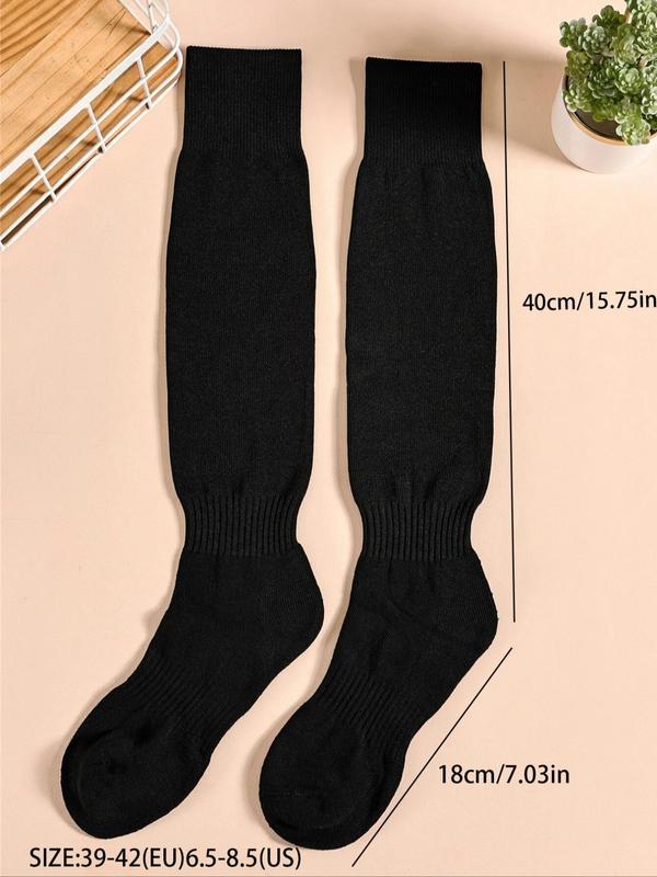 Men's Over The Calf Soccer Socks, Plain Knee High Football Socks, Men's Socks & Hosiery, Football Accessory