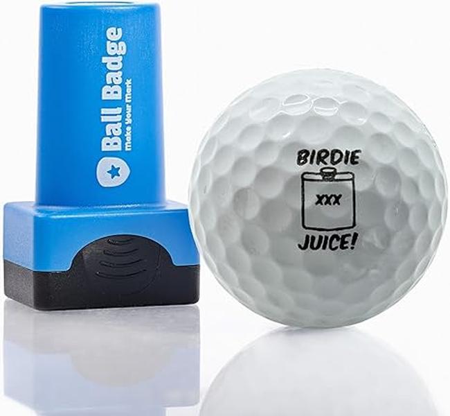 Ball Badge - Golf Ball Stamp (The Golf Series), Self-Inking Golf Ball Stamper, Golf Ball Marker, Reusable Golf Ball Marking Tool to Identify Golf Balls - Reusable Ink Stamp