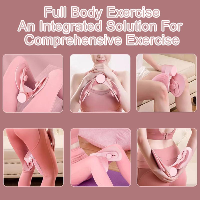 Thigh Master Pelvic Floor Muscle Repair Trainer Kegel Inner Thigh Exercise Workout Equipment Pilates for Home Workouts Hip Trainer Kegel Exerciser-Pink