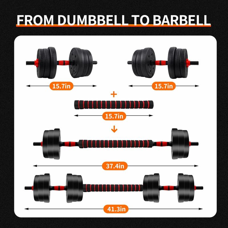 44bls Adjustable Dumbbell Set for Home Gym Fitness