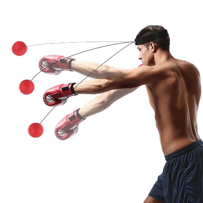 Boxing Reflex Ball Set with Punch Party Gifts – Boxing Balls with Varying Weights, Headband and Spare Strings to Improve Speed, Hand-Eye Coordination for Men, Kids Boxing Equipment MMA Gear Gift