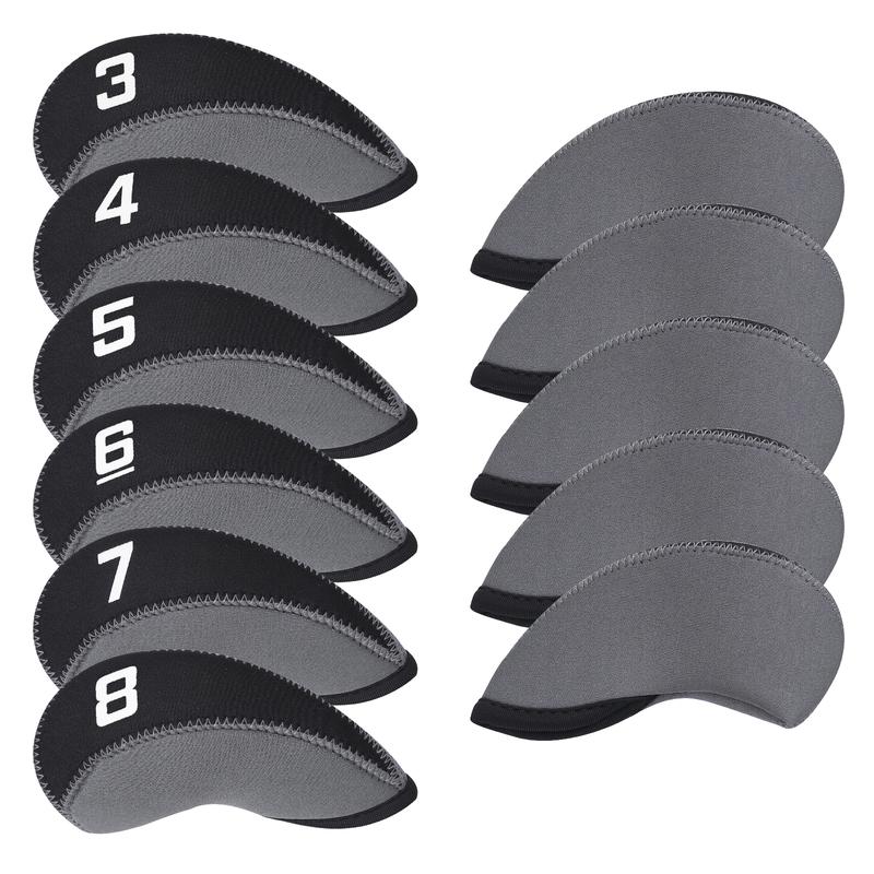 Craftsman Golf 11pcs Set Neoprene Iron Headcover Set with Large Number compatible with all major brands of golf clubs