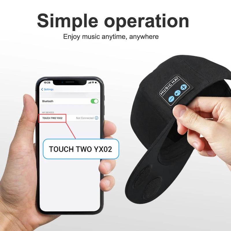 2024 NEW Hat with Bluetooth Speaker Adjustable Bluetooth Hat Wireless Smart Loudspeaker Cap For Outdoor Sport Baseball Cap With Mic