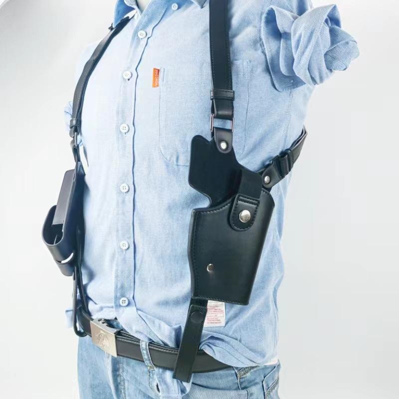 Tactical Chest Bag Gun Holster Outdoor Cowhide Holster