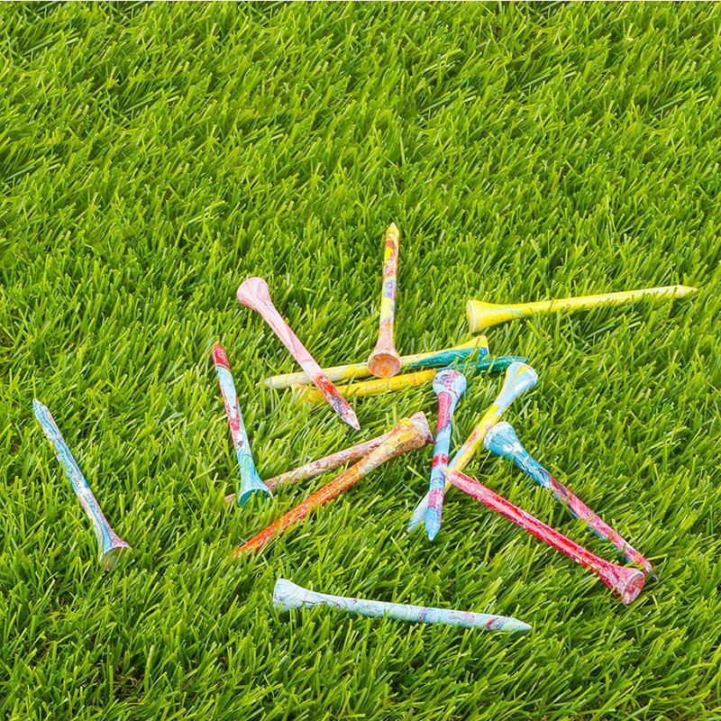 Random Color Golf Tee, 1 Set Colorful Golf Ball Nail, Golf Training Equipment, Golf Accessories for Outdoor Sports