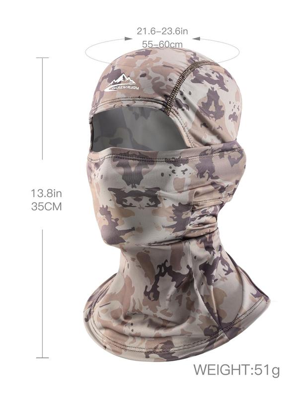 Unisex Camouflage Sun Protection Cycling Mask, Breathable Quick Drying Face Mask, Outdoor Sports Face Covering Mask for Men & Women