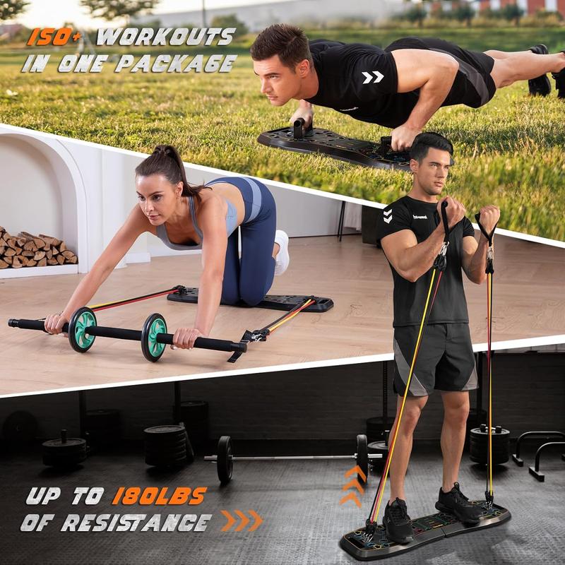 LALAHIGH Portable Home Gym System: The Lazy Person’s Push Up Board – Sculpt Abs, Peachy Butt, and Arms Without Leaving Your Home, Ideal for Shy People and Introverts!