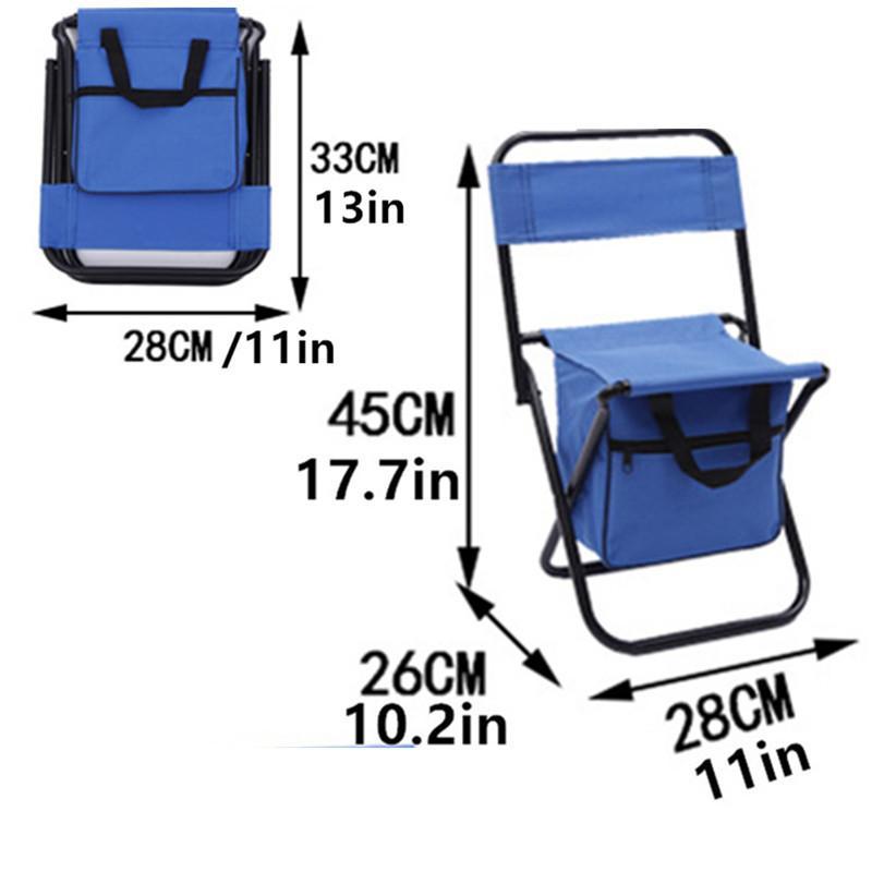 Portable Folding Chair, Foldable Backpack Stool, Lightweight Stool for Camping Hunting Fishing, Outdoor Camping Furniture